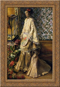 Rapha Maitre 19x24 Gold Ornate Wood Storage Canvas Art by Renoir, Pierre Auguste