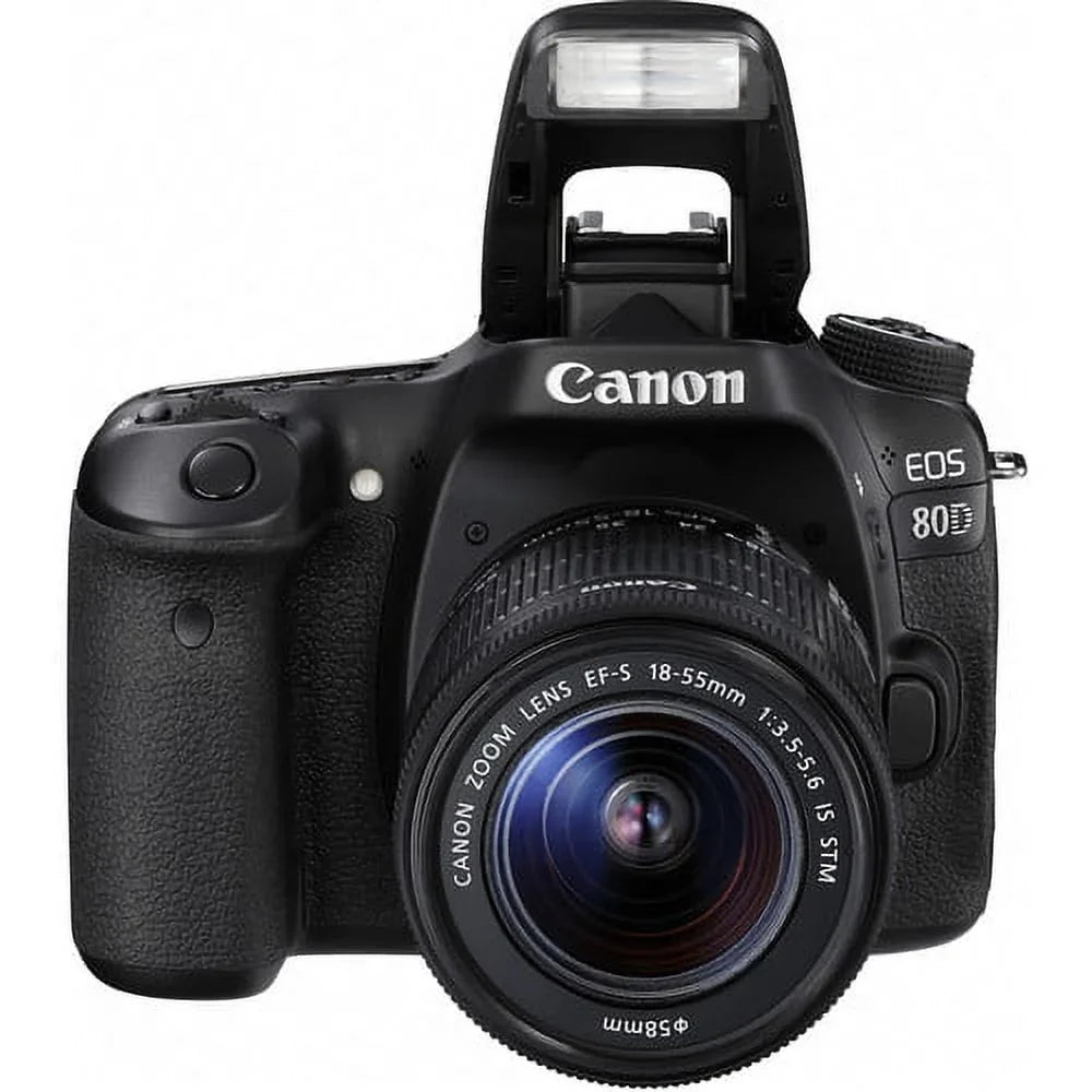 Canon EOS 80D DSLR Camera Advanced Bundle with 18-55mm Lens+ 24.2MP APS-C CMOS sensor and DIGIC 6 image processor
