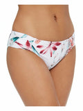 La Blanca Womens Swimwear Bikini Bottom Floral Print White 2