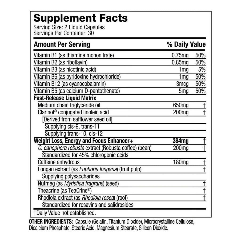 Muscletech Xenadrine Nextgen Thermogenic Powerful Weight Loss, 60 Capsules