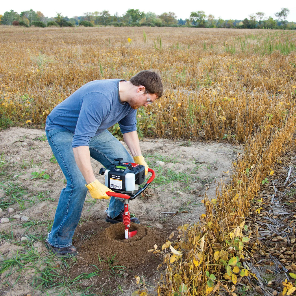 Earthquake E43™ 1-Person Earth Auger Powerhead With 8 Inch Auger Bit, 43cc 2-Cycle Viper Engine, 35064