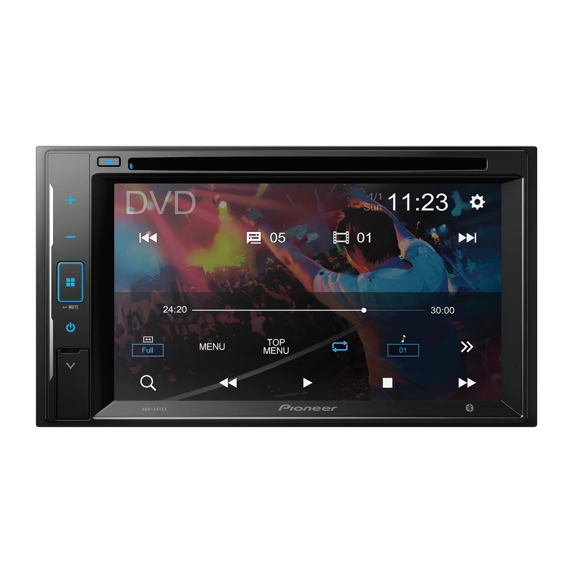 Pioneer 6.2 inch Resistive Panel Back Up Camera Ready - DVD Receiver - Black