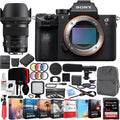 Sony a7R III 42.4MP Storage Mirrorless Interchangeable Lens Camera Body (ILCE7RM3/B) with Sigma 50mm F1.4 ART DG HSM E-mount Lens and Deco Gear Backpack Kit Microphone Editing Suite Bundle