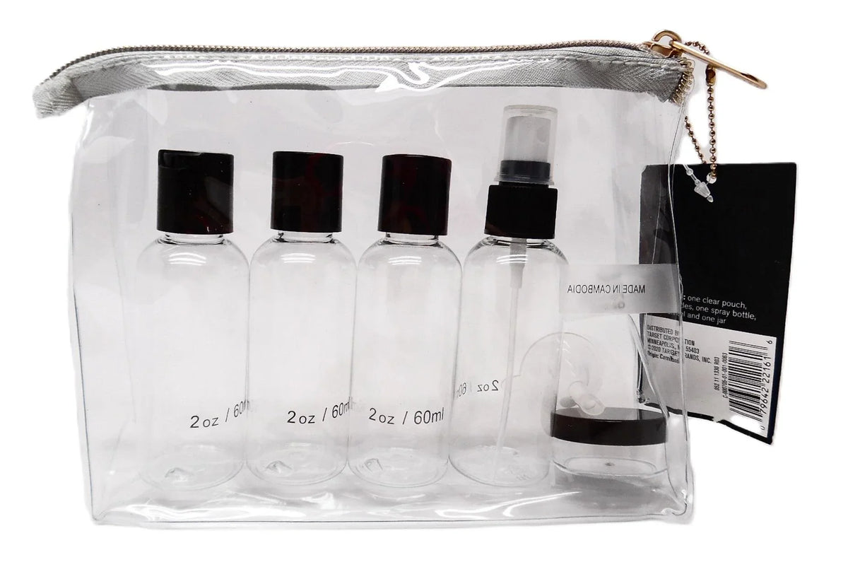 Sonia Kashuk TSA Travel Makeup Bag Kit, Clear