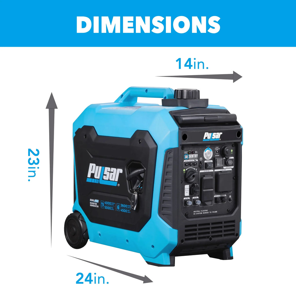 Pulsar 5000-Watt Fuel RV Ready Inverter Generator with Remote Start and CO Sentry