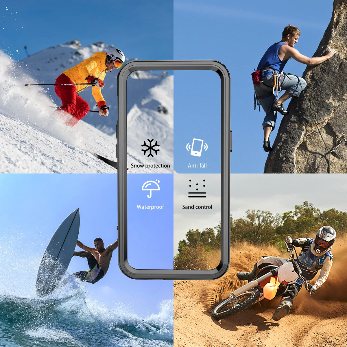 SaniMore for iPhone 14 Pro Max 6.7" 2022 Case with Built-in Display Protector Dustproof Strong Drop Resistant Full Body Protective Waterproof Cover for iPhone 14 Por Max 6.7 2022, Clear