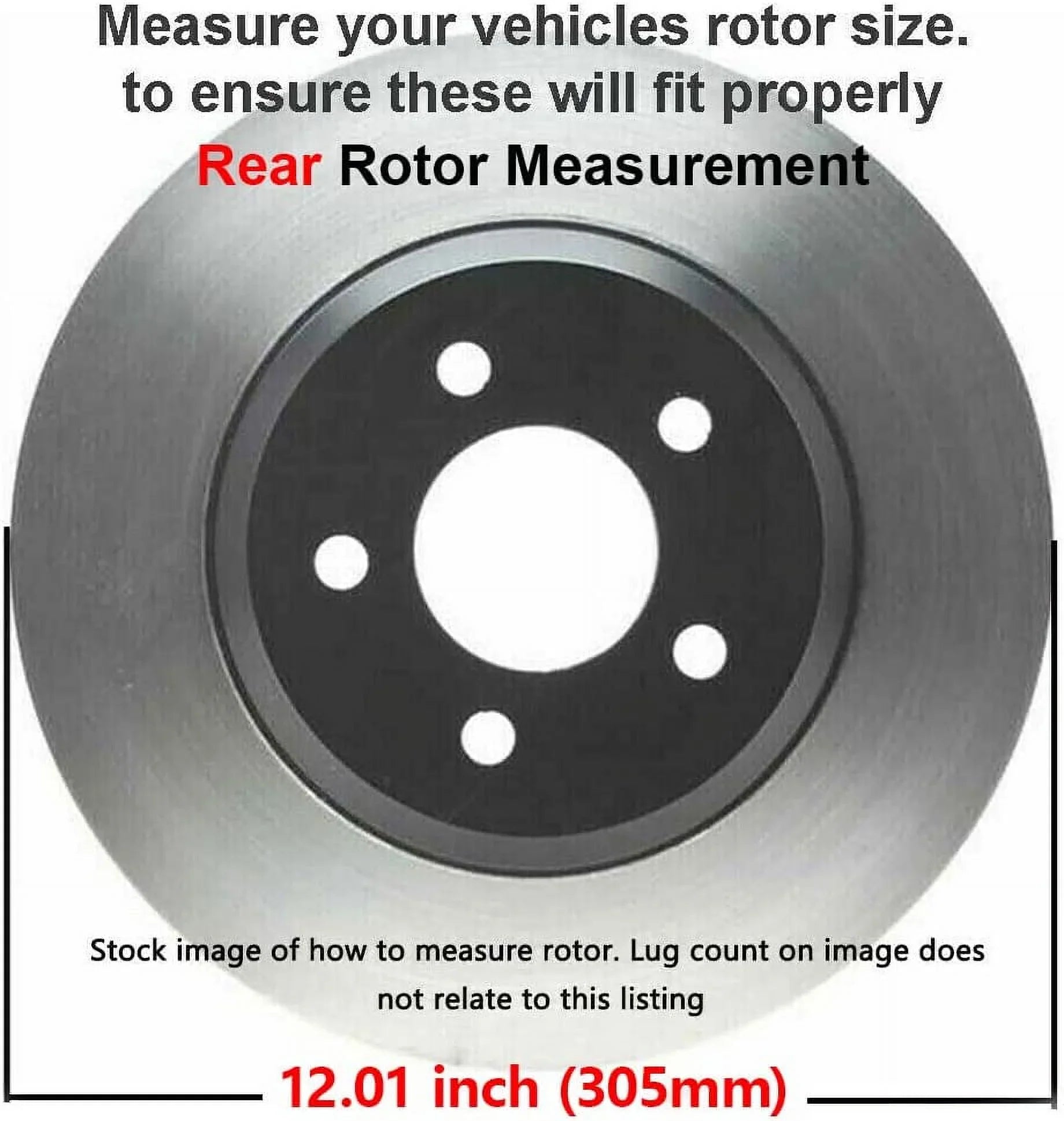 Detroit Axle - Rear Brake Kit for Dodge Grand Caravan Journey Chrysler Town & Country VW Routan Storage C/V [w/SINGLE Piston Calipers] Disc Brake Rotors Replacement Memory Brakes Pads: 12" inch Rotor