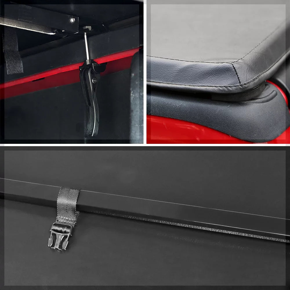 Short Bed Tonneau Cover 5.7Ft Soft Tri-Fold Fleetside for 09-21 Storage 1500/2500 Fits select: 2009,2011-2012 DODGE Memory 1500