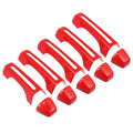 Red Door Handle Trim Cover Kit and Tailgate Handle Cover for Jeep Wrangler JL JLU 2 & 4 Doors 2018-2021