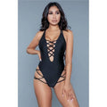 BeWicked Womens 1977 Amaya Swimsuit, Black - Medium