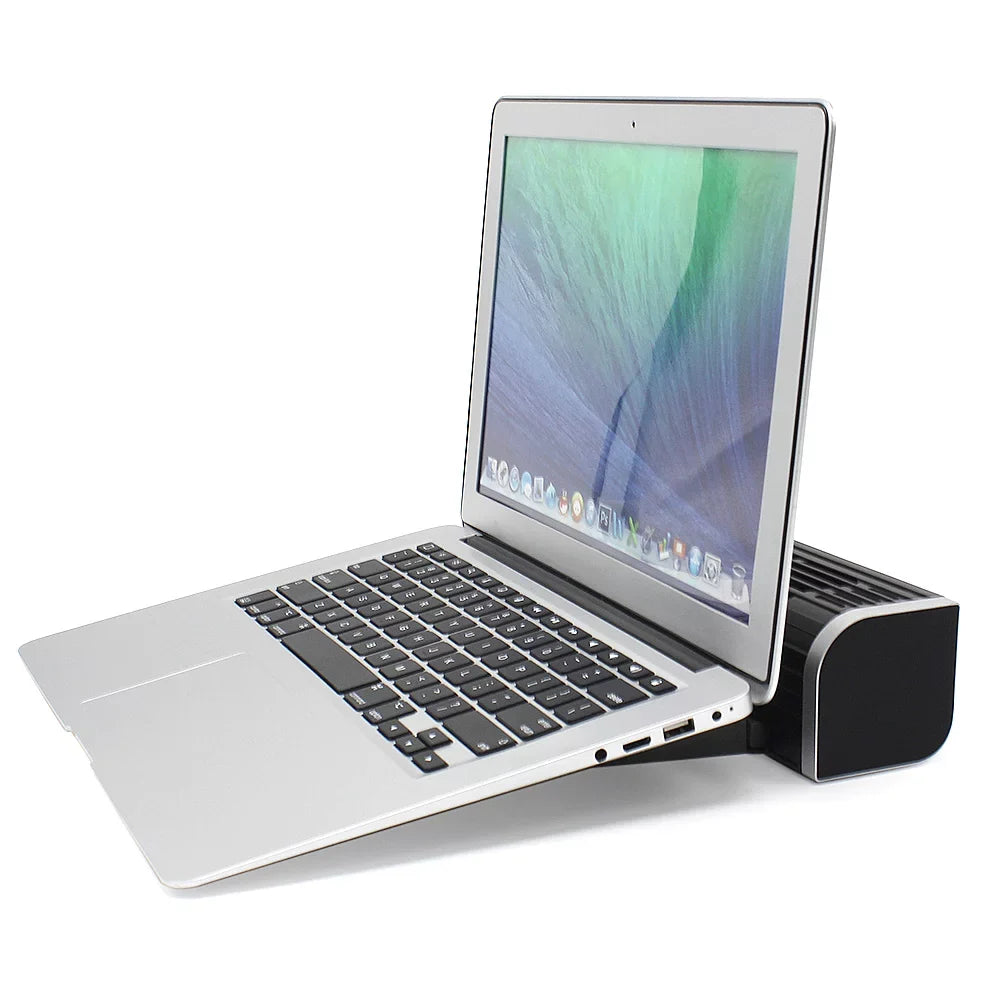 Olmaster CF-1691 USB Cooling Fan Pad Stand Fan Bracket,Black, Horizontal Design
