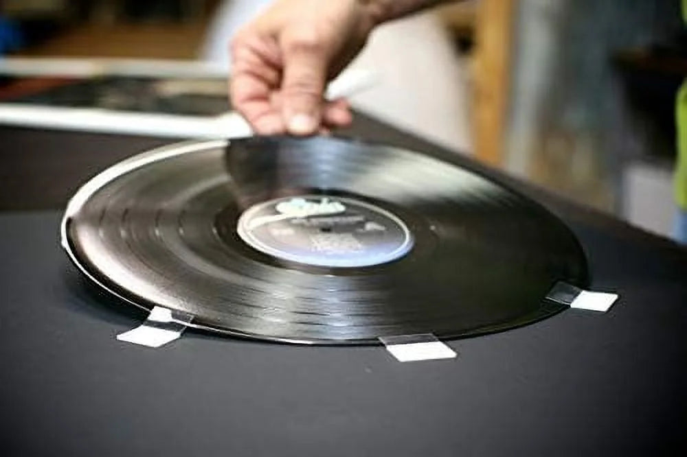 Picture Disc / 12" LP Vinyl Record Storage Display White Matting (Brushed Silver Random Access Memory