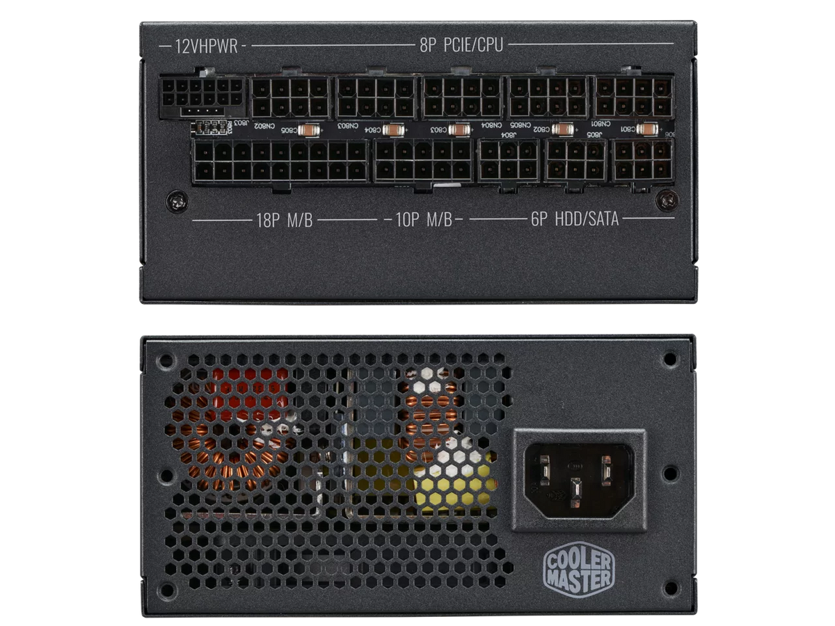 Cooler Master V1100 SFX Platinum Fully Modular, Fully ATX3.0, 1100W SFX, 80+ Platinum Efficiency, ATX Bracket Included, SFX Form Factor (MPZ-B001-SFAP-BUS)