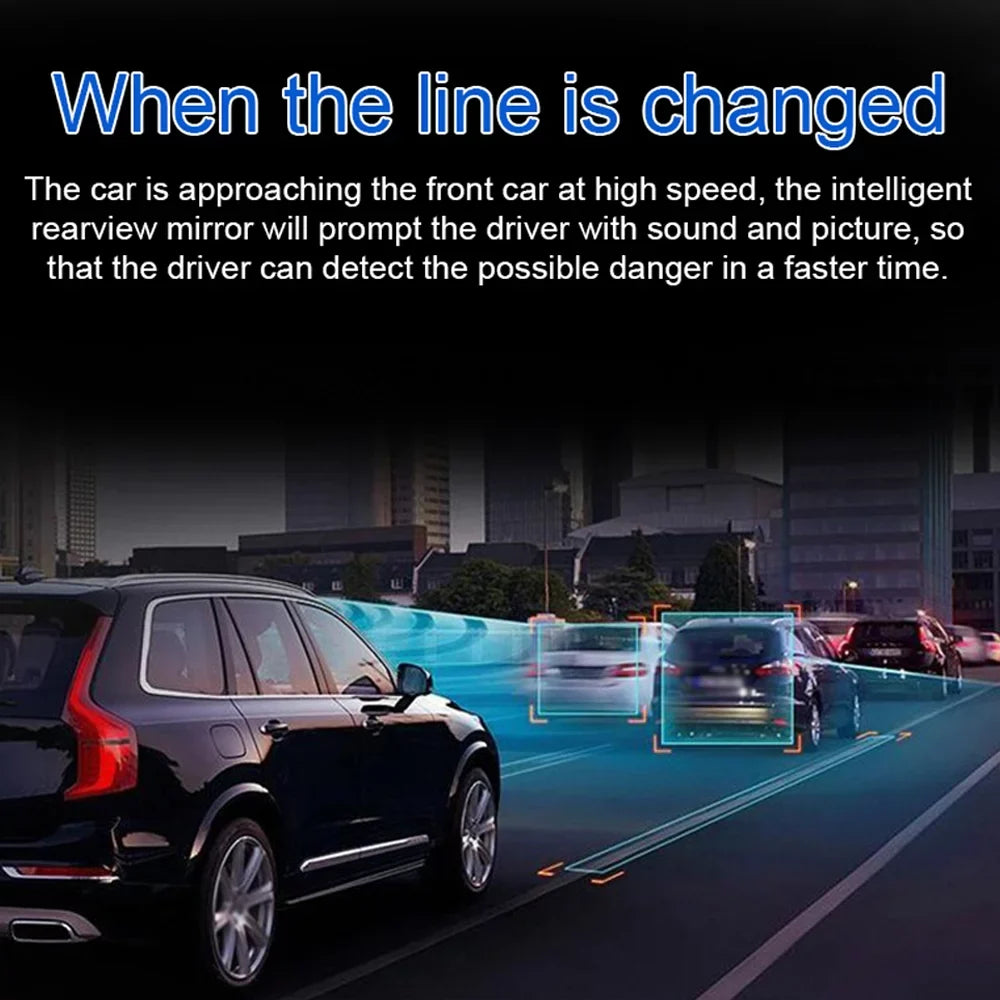 Docooler Multi-language Lens Car Video Recorder Auto Dash Cam Car Recorder Night Viewing 10.26in DVR 170 Degree Wide Angle Car Global Positioning System Navigation Camcorder