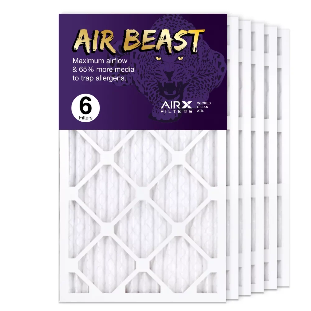 AIRx Filters 14x24x1 Air Filter MERV 11 Pleated HVAC AC Furnace Air Filter, Air Beast 6-Pack Made in the USA