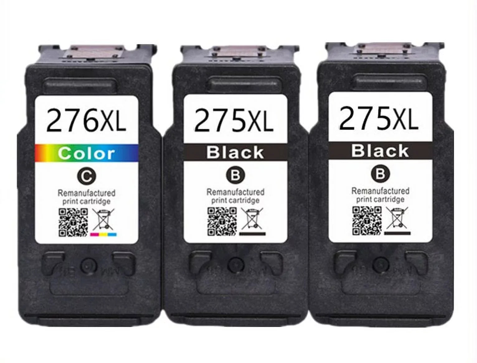 Compatible Replacement for Canon PG-275 XL CL-276 XL Ink for Canon PIXMA TR4700 TR4722 TS3520 275XL 276XL (2 Black & 1 Color)