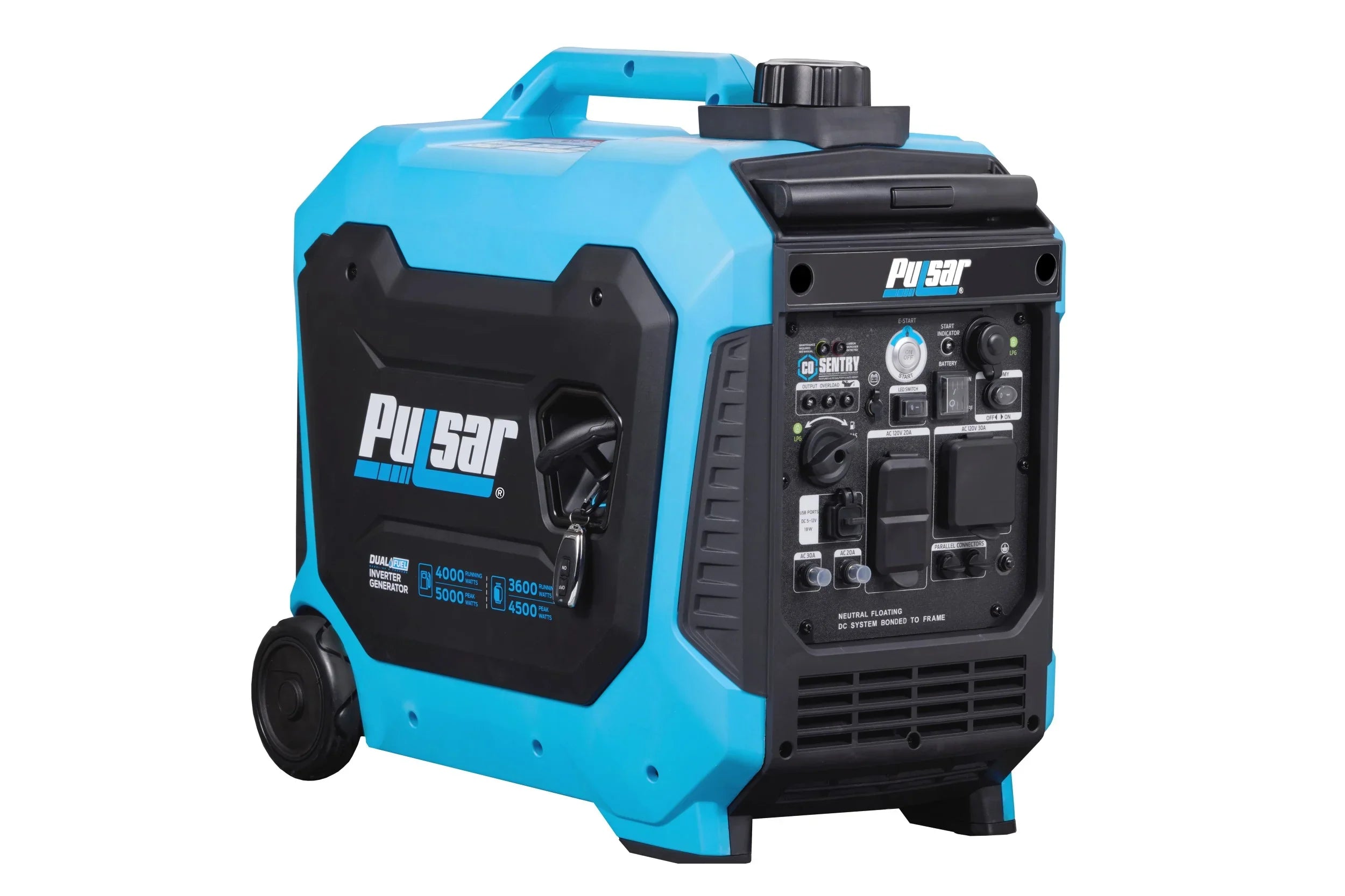 Pulsar 5000-Watt Fuel RV Ready Inverter Generator with Remote Start and CO Sentry
