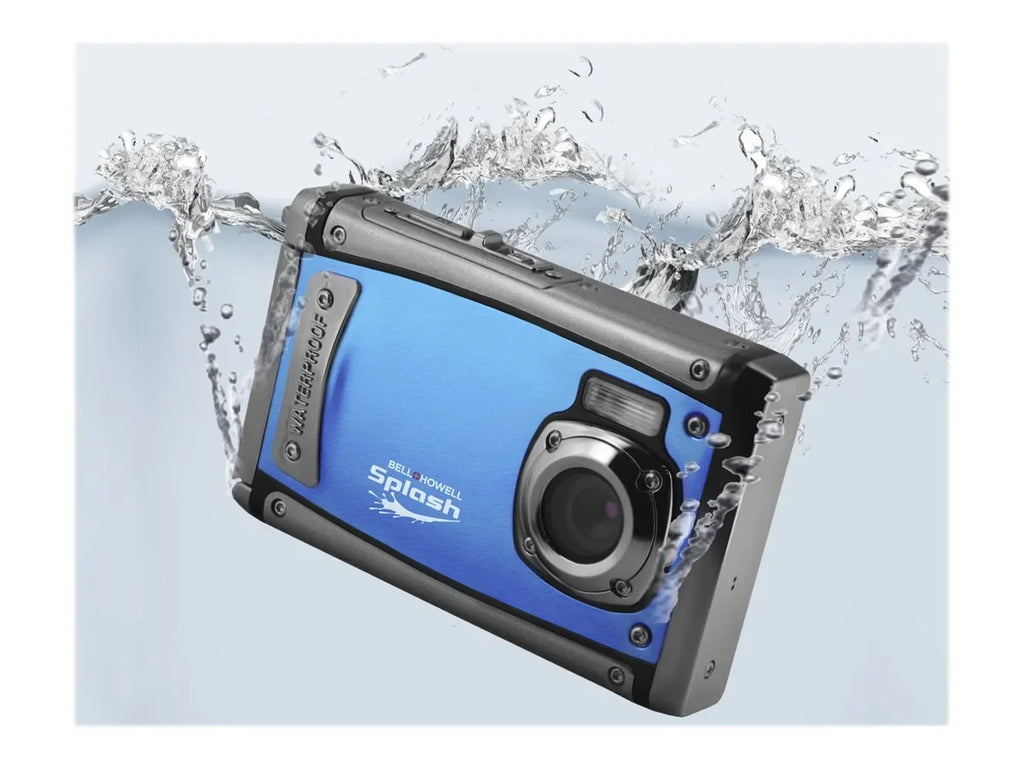 Bell + Howell WP20 Splash3 - Digital camera - compact - 12.0 MP - 1080p / 15 fps - underwater up to 9.8 ft - blue