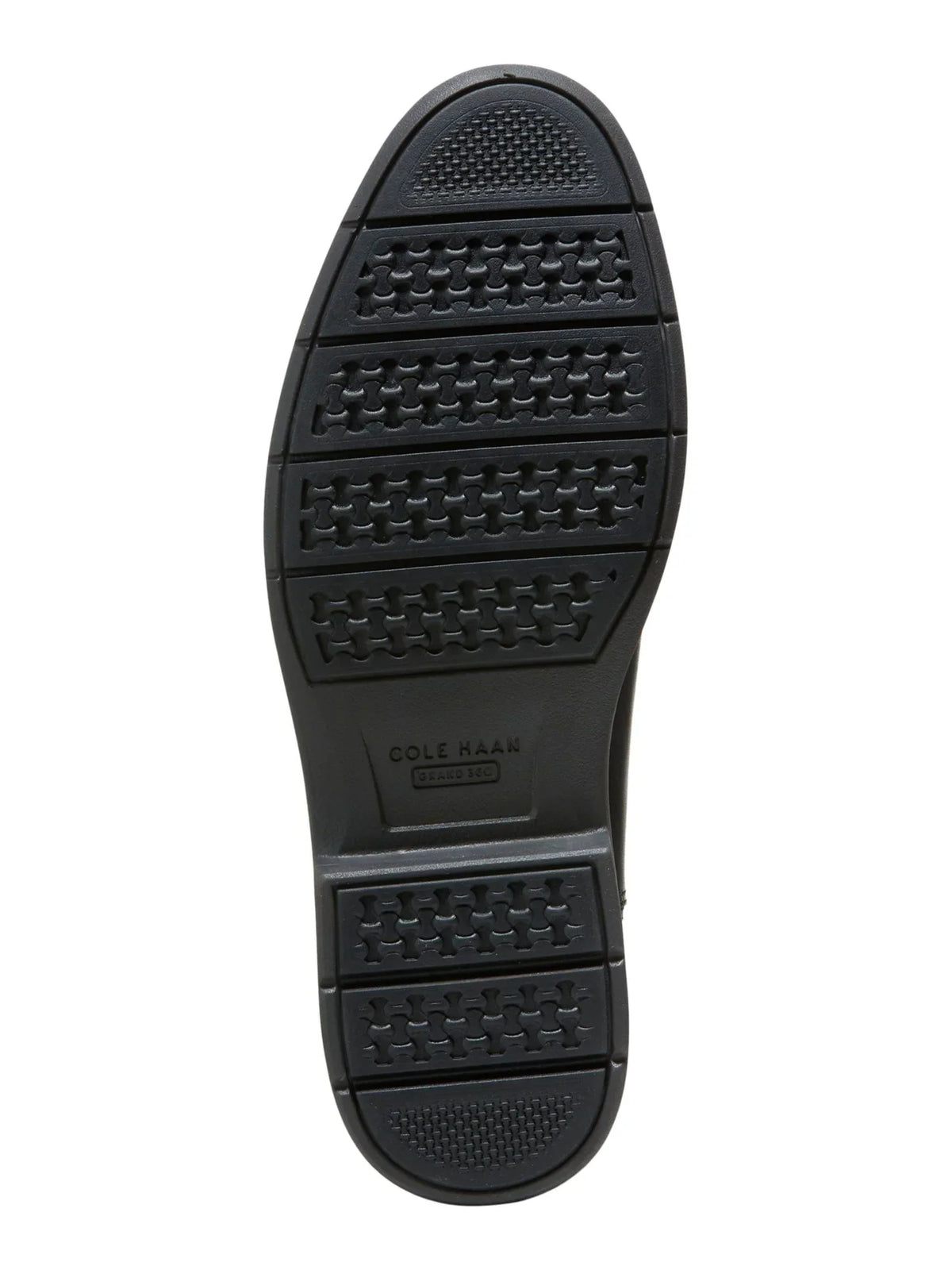 COLE HAAN GRANDSERIES Mens Black Pull Tab Goring Cushioned Go-to Round Toe Block Heel Leather Chelsea 10.5 M