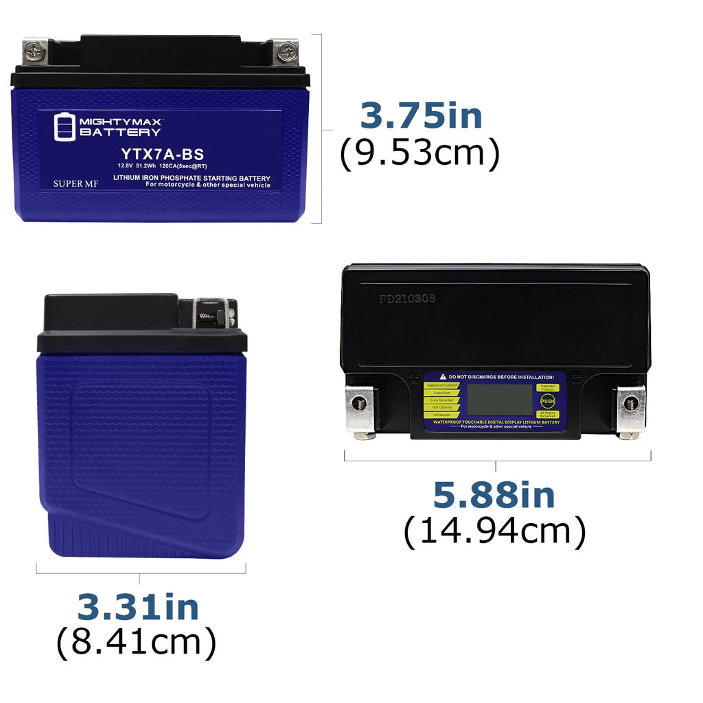 YTX7A-BS Lithium Power Unit Replaces Peugeot Scooter 50 Tweet Evo 2014