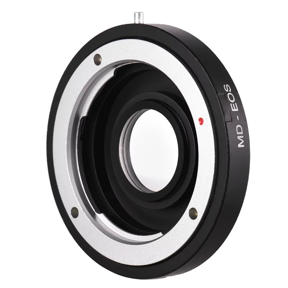 Suzicca MD- Lens Mount Adapter Ring with Corrective Lens for Minolta MD Lens to Fit for Canon EF Camera Focus Infinity