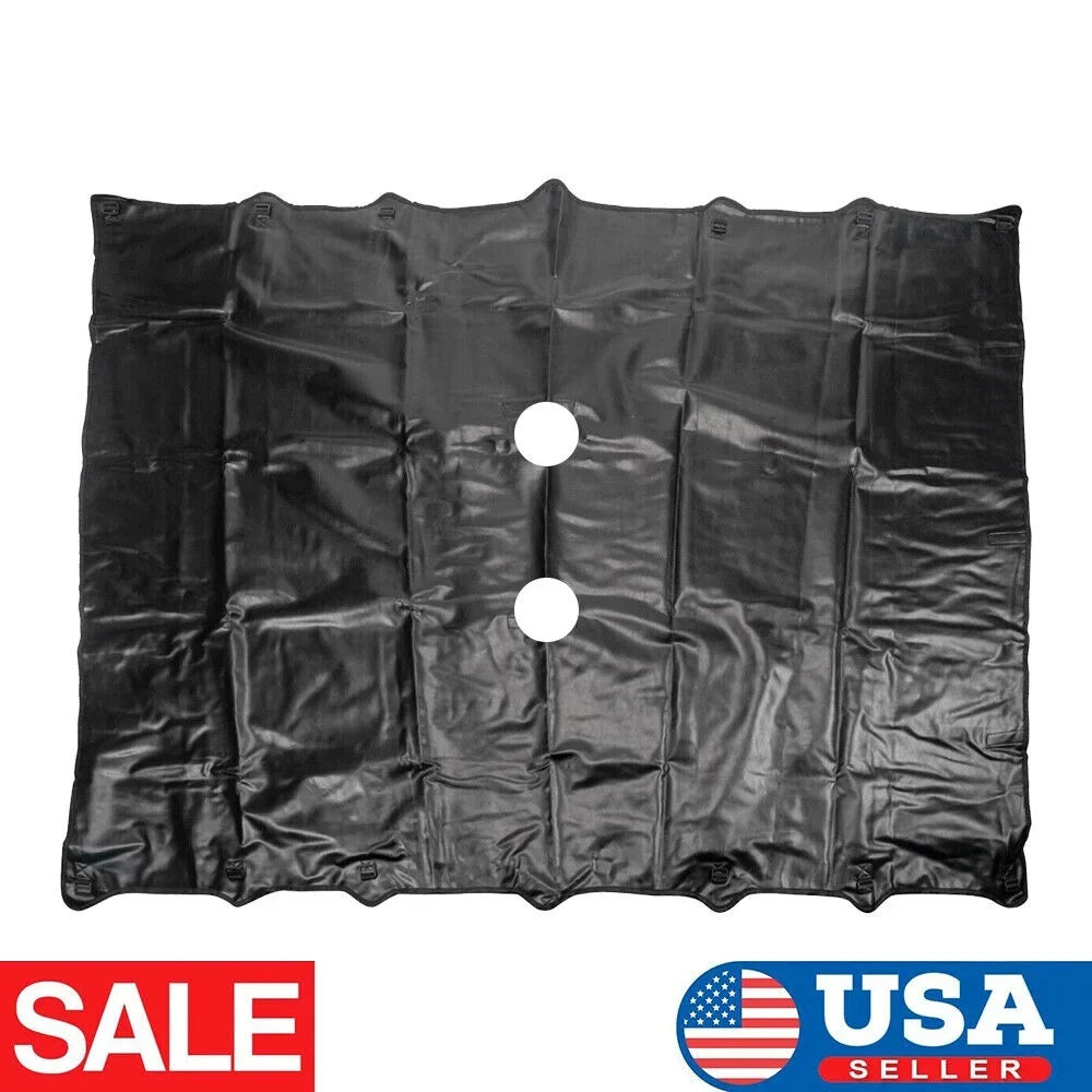 Paddsun For Jeep Wrangler JK JKU 07-2018 Waterproof Leather Sunshade Top Roof Cover
