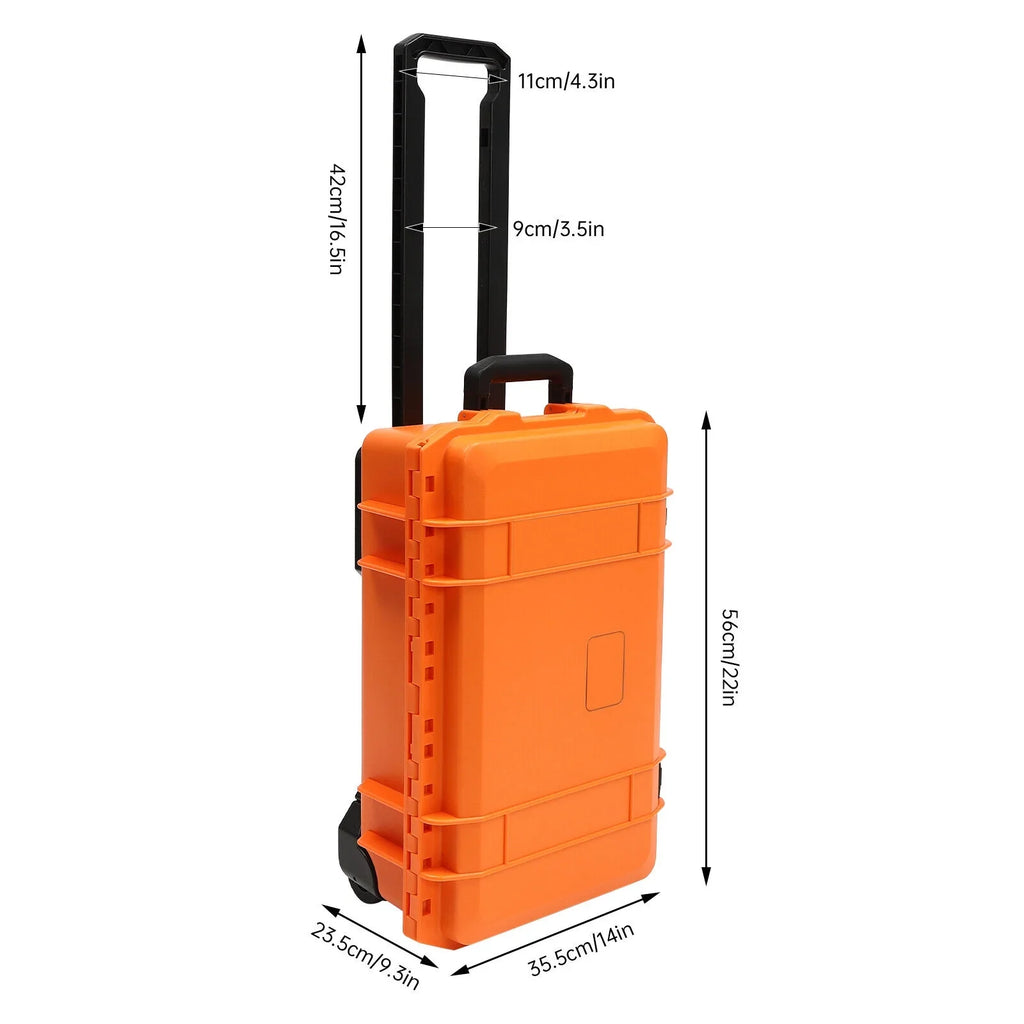 Camera Box Storage Protect Roller Carry Case Waterproof Camera Box Case 22"