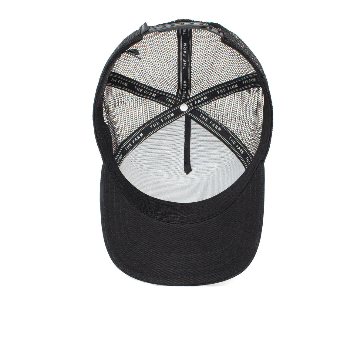 Goorin Bros. The Farm Unisex Original Adjustable Snapback Trucker Hat, Black (White Tiger), One Size