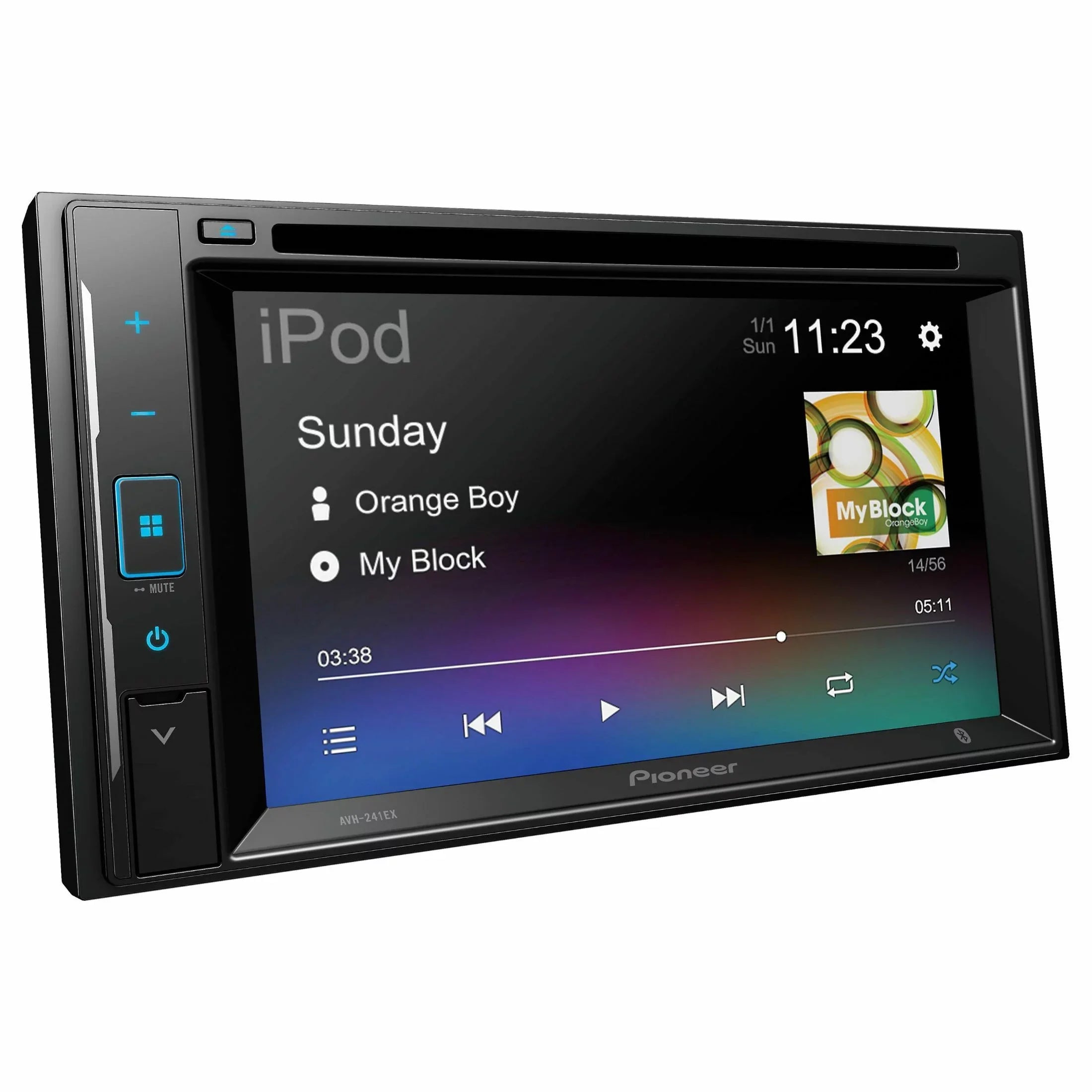 Pioneer 6.2 inch Resistive Panel Back Up Camera Ready - DVD Receiver - Black