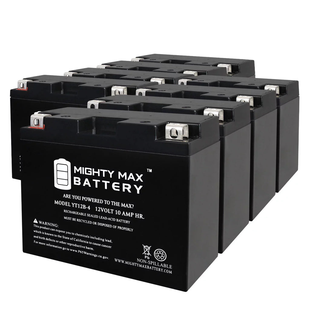 YT12B-4 12V 10Ah Replacement Energy Source compatible with Adventure Power UT12B-4 - 8 Pack