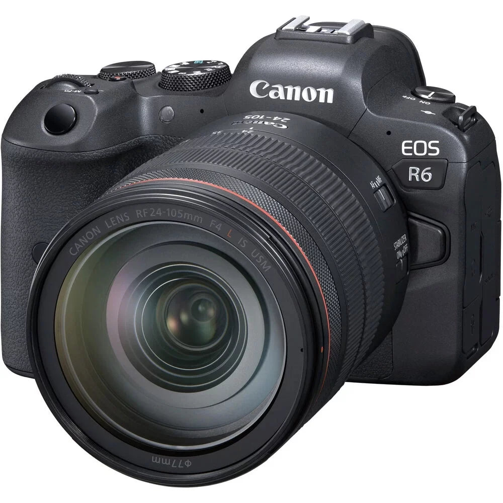 Canon EOS R6 Mirrorless Camera with 24-105mm f/4L Lens (4082C012) + More
