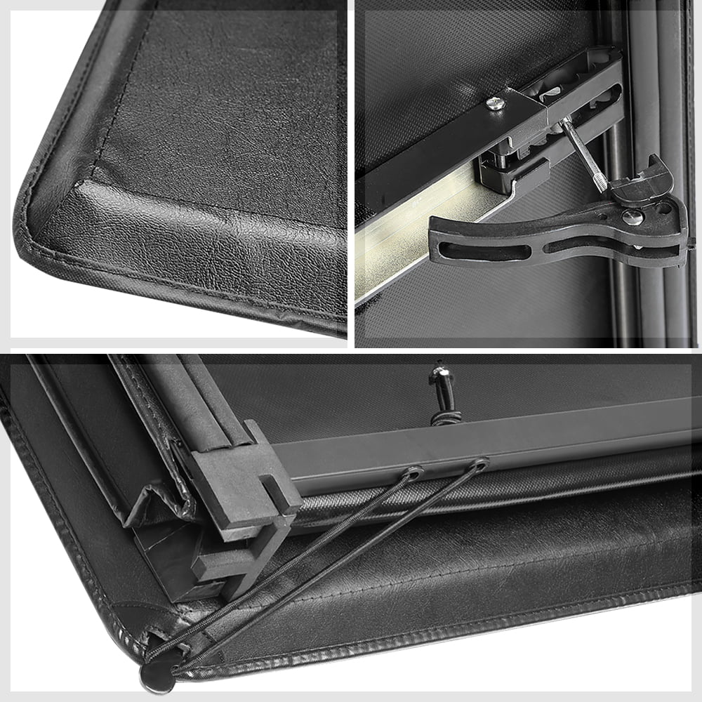 Short Bed Tonneau Cover 5.7Ft Soft Tri-Fold Fleetside for 09-21 Storage 1500/2500 Fits select: 2009,2011-2012 DODGE Memory 1500