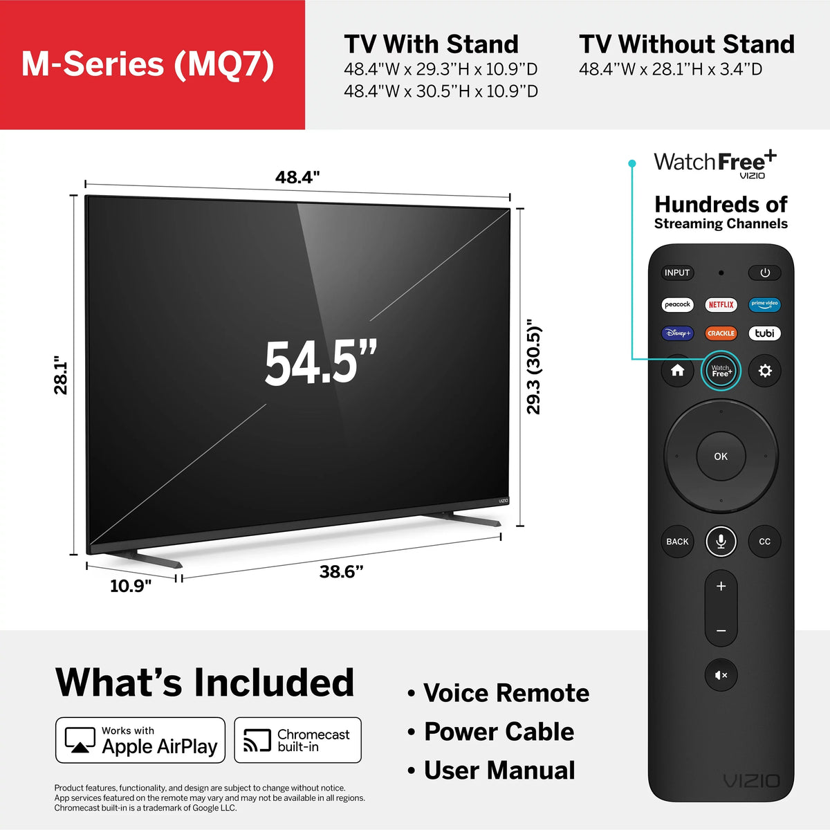 VIZIO 55" Class M7 Series 4K QLED HDR Smart TV M55Q7-J01