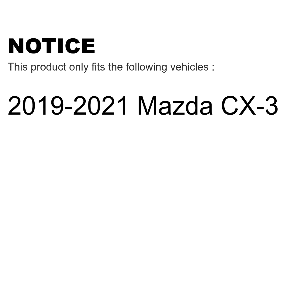 Front Rear Random Access Memory Brake Pads Kit For 2019-2021 Mazda CX-3 KTC-100525