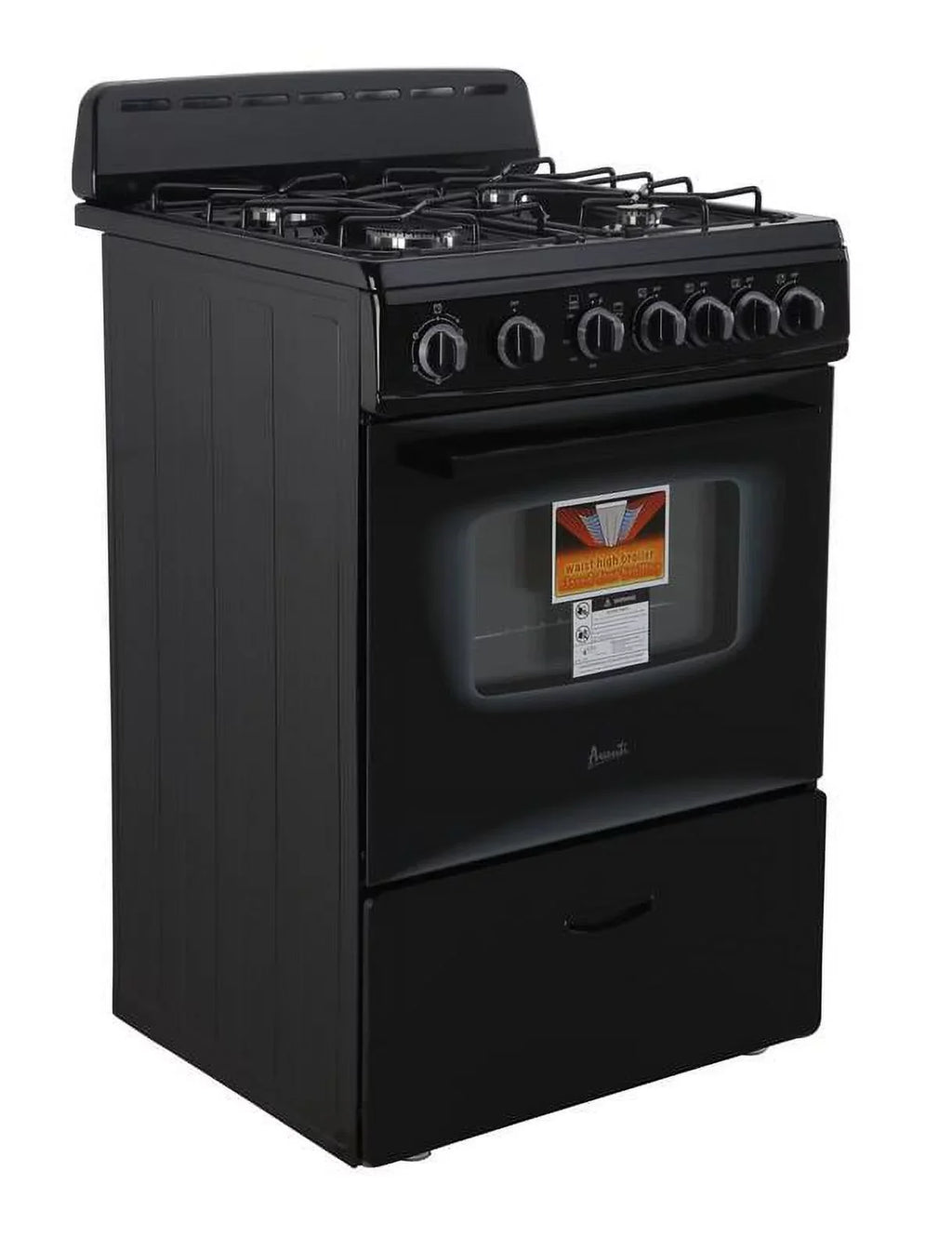Avanti 24" Compact Gas Range Oven, in Black (GR2415CB)