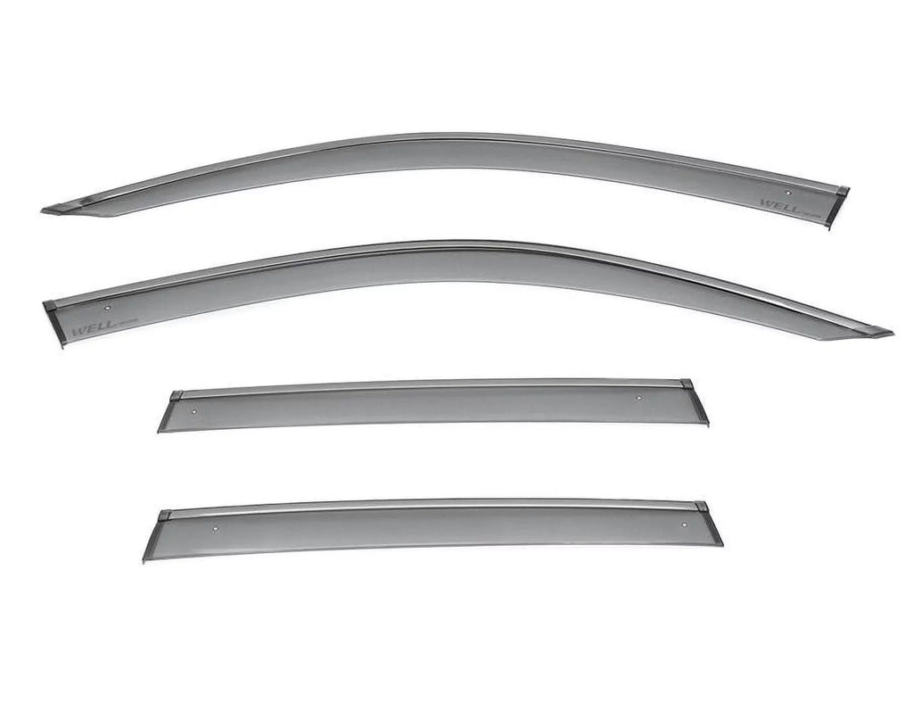 Wellvisors Side Window Visors Wind Deflectors Rain Guard With Black Trim for 2018 2019 2020 2021 2022 2023 2024 BMW X3 / G01 3-847BM017