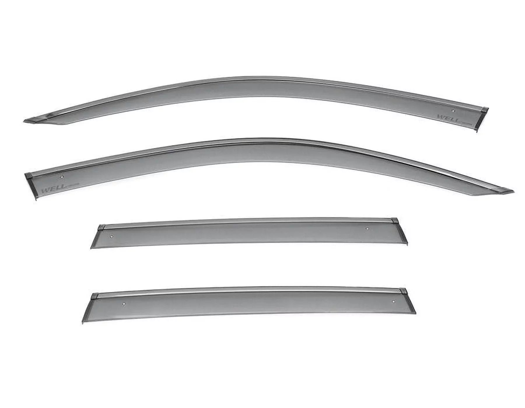 Wellvisors Side Window Visors Wind Deflectors Rain Guard With Black Trim for 2018 2019 2020 2021 2022 2023 2024 BMW X3 / G01 3-847BM017