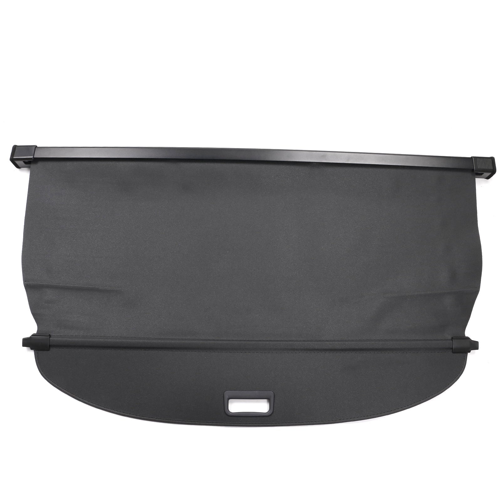 Ikon Motorsports Cargo Cover Compatible With 2021-2023 Nissan Rogue All Models PVC & Aluminum Rod Black Security Rear Trunk Cover Security Retractable Shield