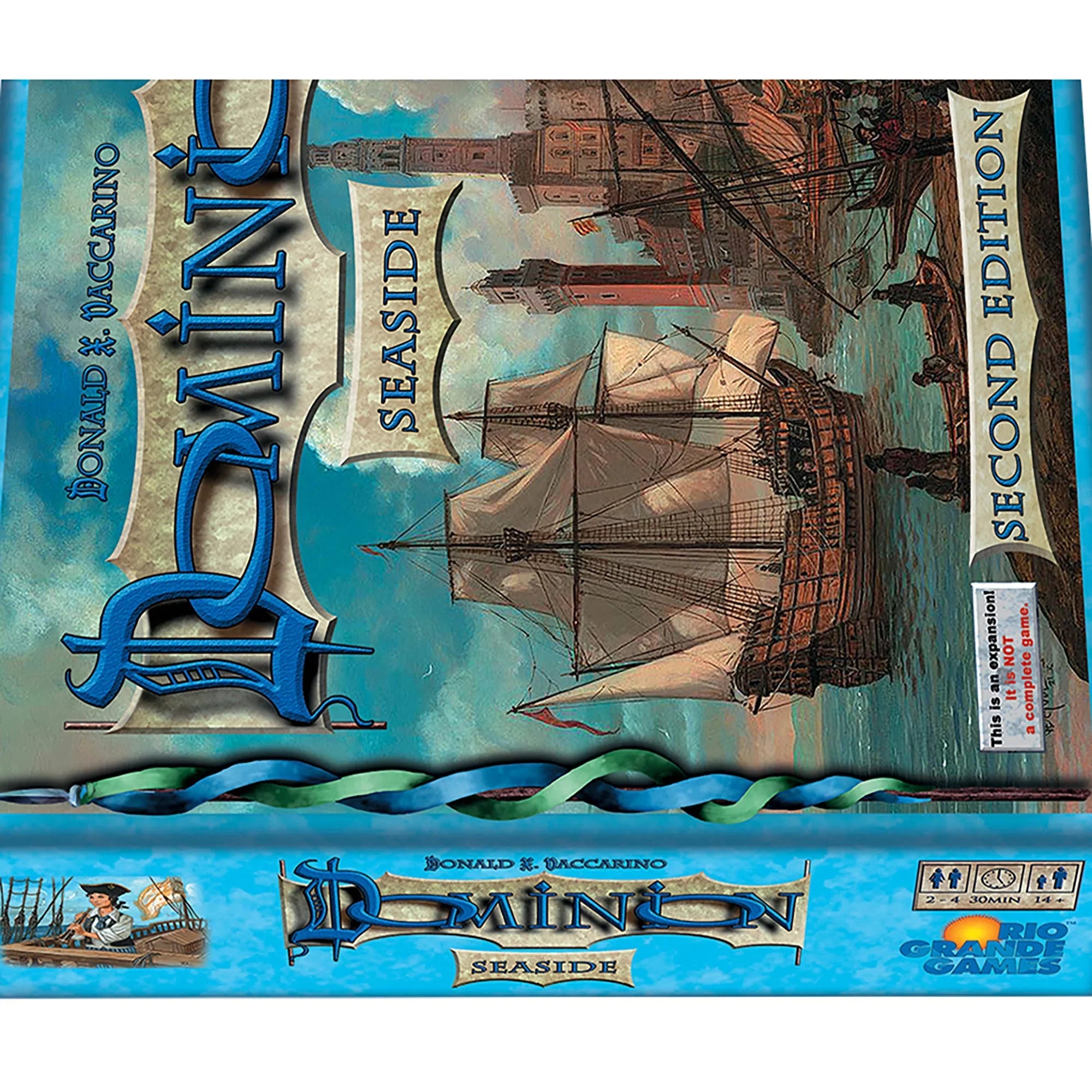 Dominion: Seaside 2nd Edition Expansion - Board Game, Rio Grande Games, Ages 14+, 2-4 Players
