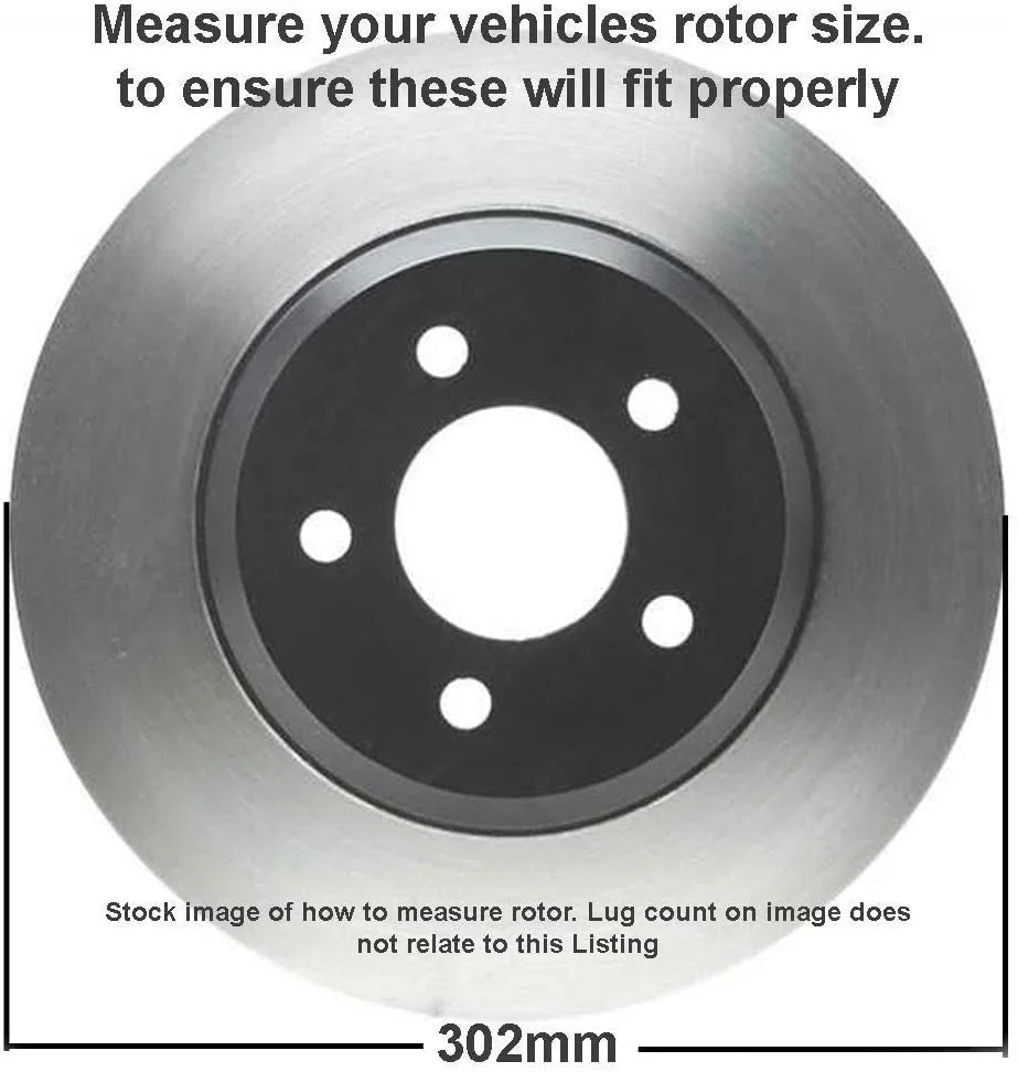 Detroit Axle - Front Brake Kit for Dodge Grand Caravan Journey Chrysler Town & Country Routan Random Access Memory C/V Drilled and Slotted Brake Rotors Random Access Memory Brakes Pads Replacement : 11.89" Front Rotors