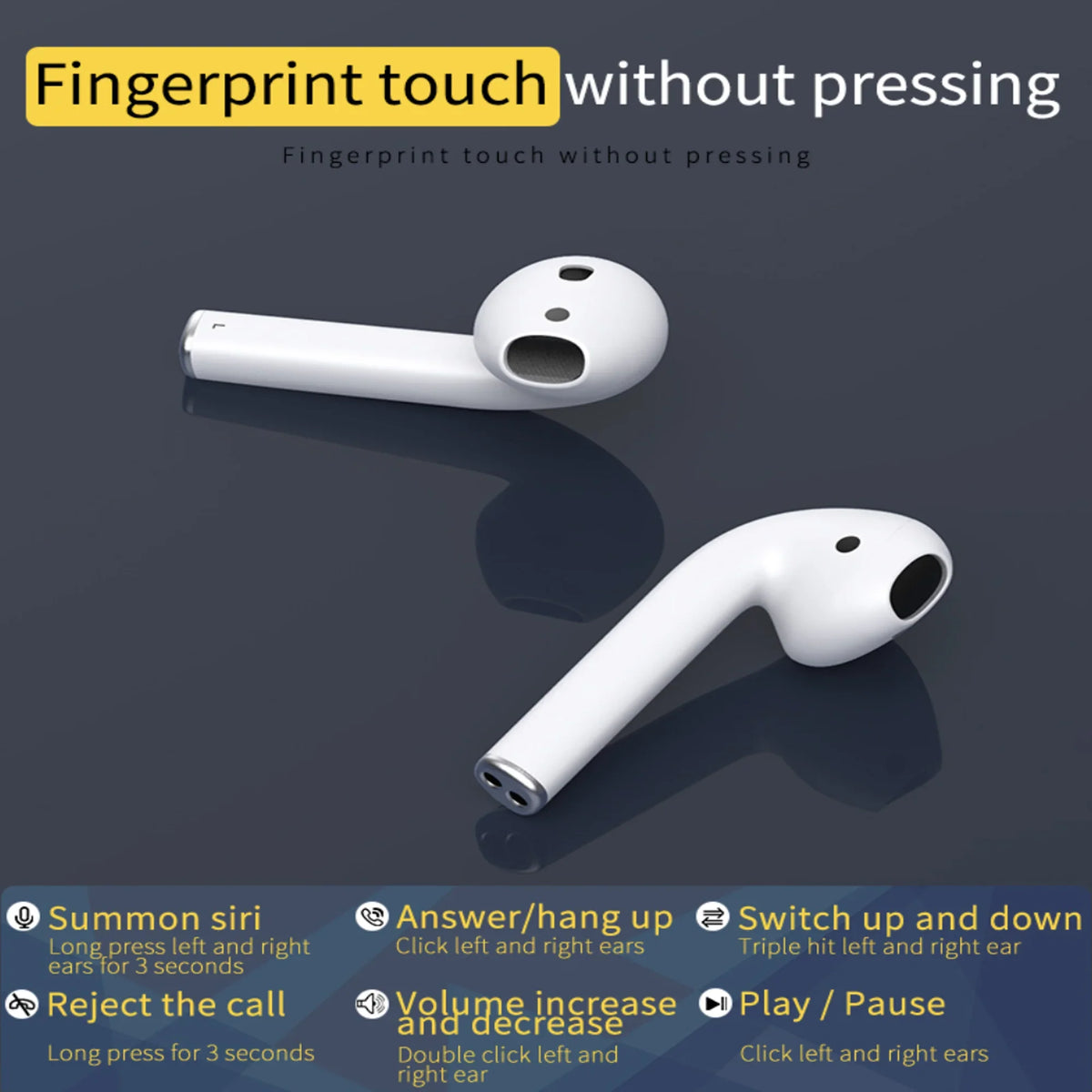 5.0 Second Generation Wireless Earbuds Standby for Up to 72 Hours for Apple and Android