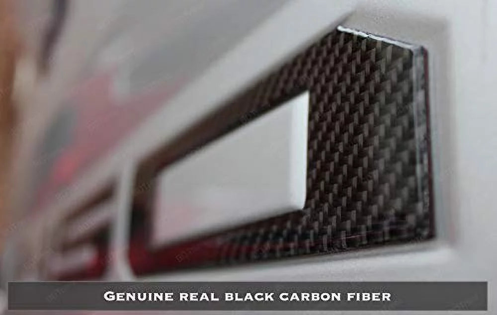 BDTrims | Domed Raised Tailgate Letters Inserts fits 2018 2019 F-150 Models (Real Black Carbon)