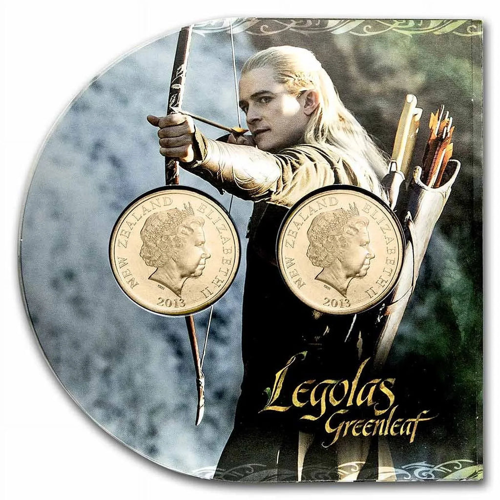 2013 NZL 20 Random Access Memory The Hobbit: Desolation of Smaug 2-Coin Set BU