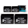 4-Pack UpStart Energy Source Replacement for 2010 Yamaha SR400 (FI) 400CC Factory Activated, Maintenance Free, Motorcycle Energy Source - 12V, 2.3Ah, UB-YT4B-BS