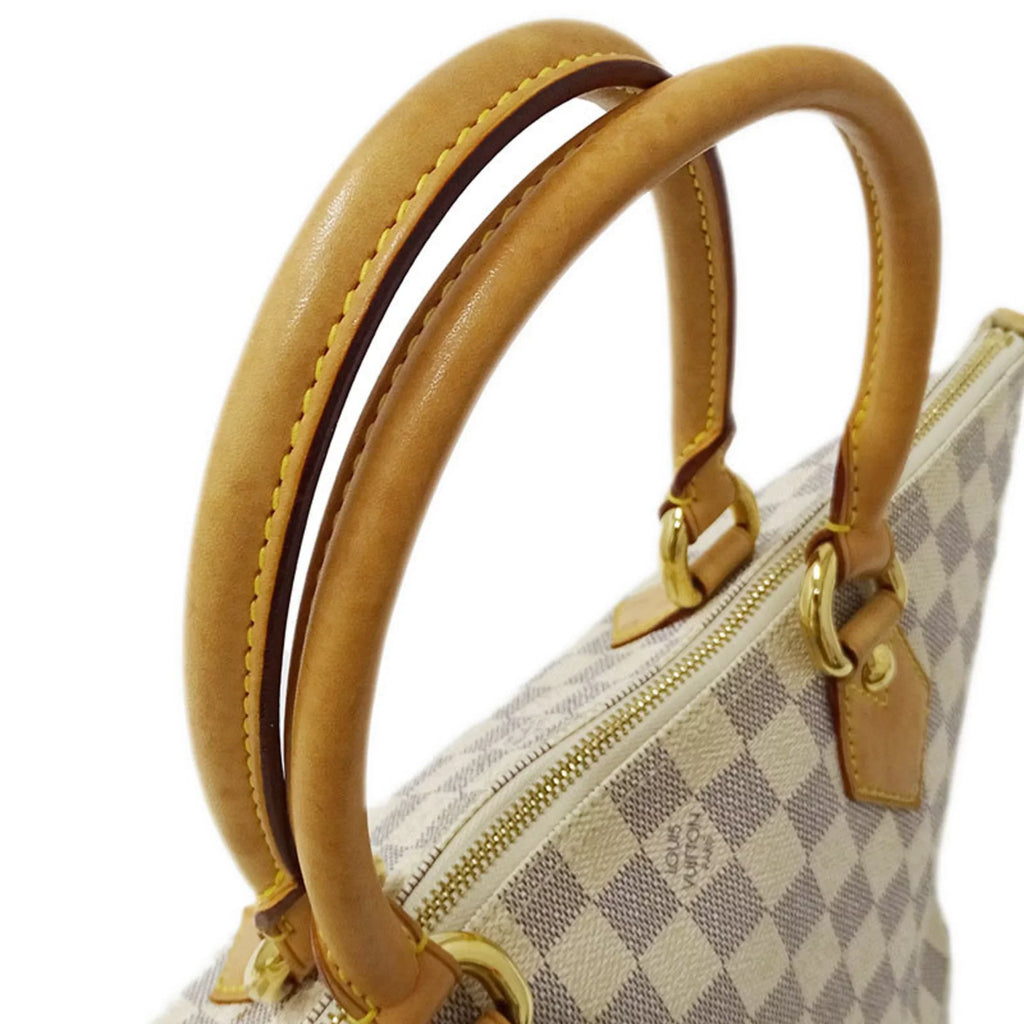 Authenticated Pre-owned Louis Vuitton LOUIS VUITTON Bag Damier Azul Ladies Tote Handbag Saleya PM N51186 White Gray