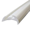 Taco Metals Boat Rub Rail V21-9677 | 2 x 1 1/8 Rigid White (26 FT)