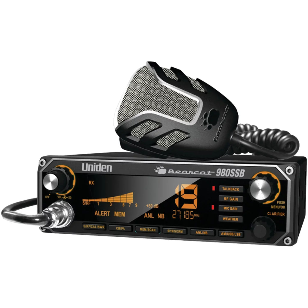 Uniden BEARCAT 980SSB CB Radio with SSB and BC15 Accessory CB/Scanner Speaker