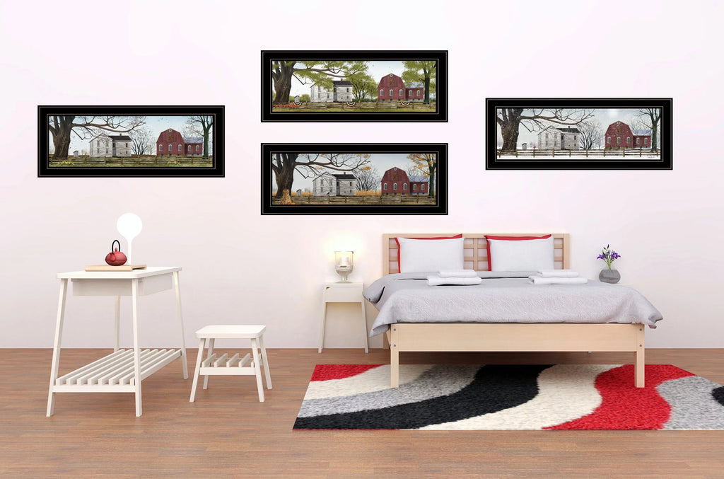 "Four Seasons Collection II" 4-Piece Vignette by Billy Jacobs, Black Random Access Memory