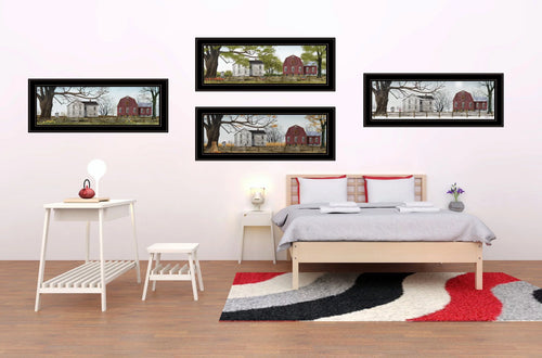 "Four Seasons Collection II" 4-Piece Vignette by Billy Jacobs, Black Random Access Memory