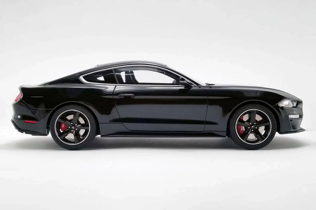 2019 Ford Mustang Bullitt Hardtop, Shadow Black - GT Spirit US017B - 1/18 scale Resin Model Toy Car
